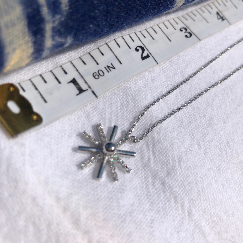 Silver Starburst Necklace